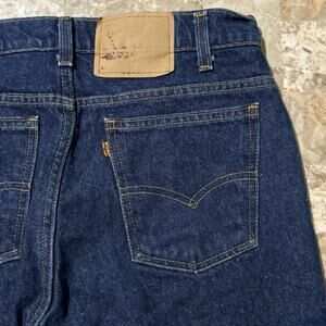 Vintage Levis Jeans Mens 31x30 505 Blue Orange Tab Good Fuzzy Denim 90s Dark